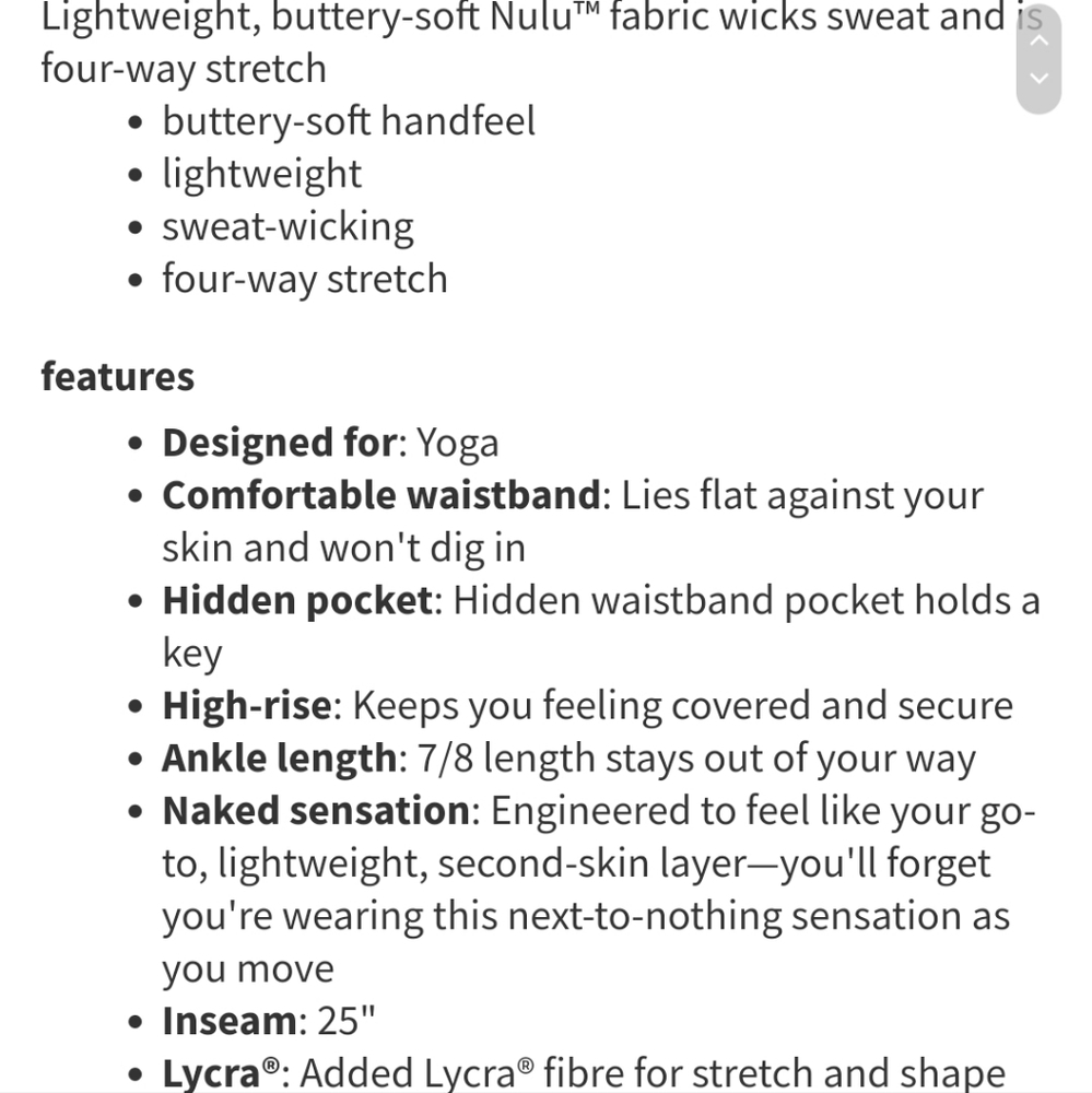 Lululemon Align II Pant - Deep Rouge - Picture 10 of 11